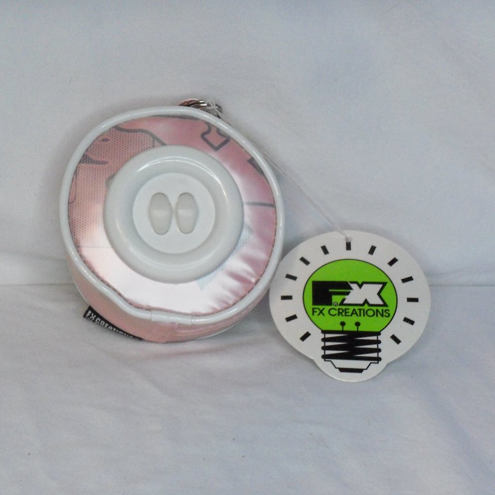 FX Creations Vinyl Pink Coin Purse Vintage 1996 NEW - Picture 2 of 3
